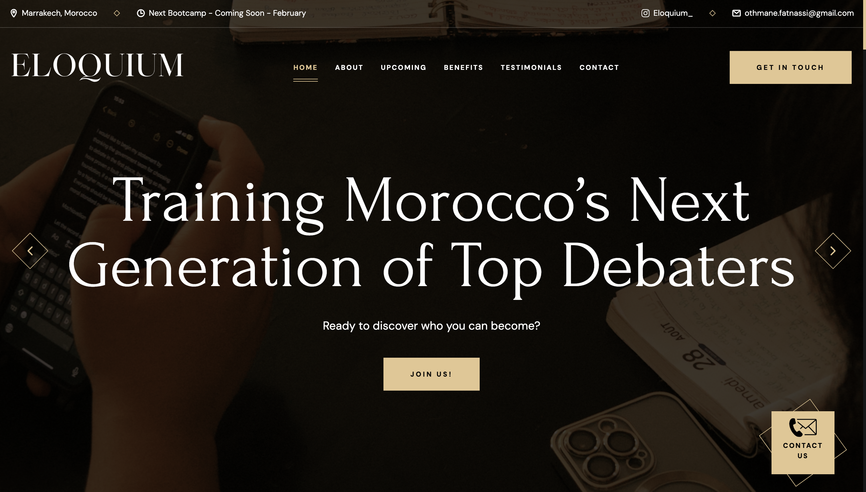 Vitrine Website - ELOQUIUM
